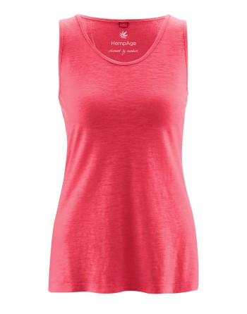 Lockeres Tank-Top Hanf/Biobaumwolle Damen Casual Fit - magnolia [d26e40d1c823c36cbbb55031873e9999]
