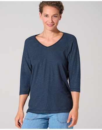 Raglanshirt mit 3/4-Arm Hanf/Biobaumwolle Casual Fit - navy [4907a9d3fe7155e5f24fe19d6fa5163e]