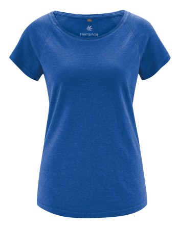 Raglan T-Shirt Hanf/Biobaumwolle Damen Normal Fit - royal [87c760898a6b8e21fc30b0c69fe16c60]