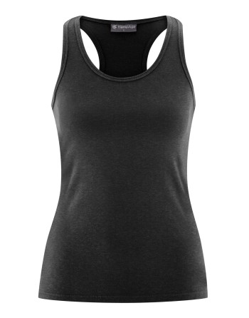 Yoga Tank Top Hanf/Biobaumwolle Slim  Fit - black [5579c3c89d783c0b883a591d104f1fdb]