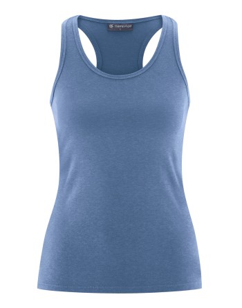 Yoga Tank Top Hanf/Biobaumwolle Slim  Fit - blueberry [cd3efa1f41d1450a7469a3a1c1300c98]