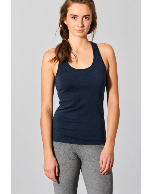 Yoga Tank Top Hanf/Biobaumwolle Slim  Fit - navy [8abb489f23e3fd924ec782a0fc24db5f]