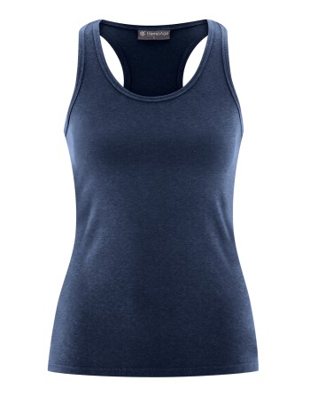 Yoga Tank Top Hanf/Biobaumwolle Slim  Fit - navy [f0c9e948e2d7244eccdad915b21bae9f]