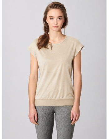 Ärmelloses Yoga Shirt Hanf/Biobaumwolle Normal Fit - gobi [3fa55d8fac11d9a76f81ee9c737e459c]