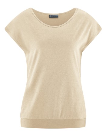 Ärmelloses Yoga Shirt Hanf/Biobaumwolle Normal Fit - gobi [e97a20609d1e5b7d61c81c046aabf7ab]