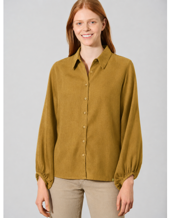 Modische Bluse aus Hanf/Biobaumwolle - Casual Fit - peanut [3c31a01c7f69700d5a0849dbf1bfe8c1]