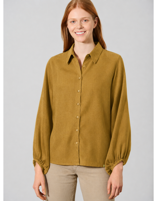 Modische Bluse aus Hanf/Biobaumwolle - Casual Fit - peanut [3c31a01c7f69700d5a0849dbf1bfe8c1]