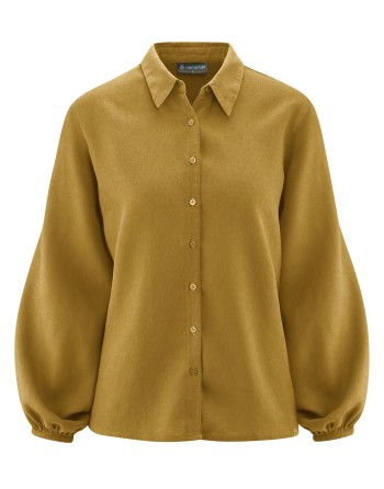Modische Bluse aus Hanf/Biobaumwolle - Casual Fit - peanut [c342c7b6ad53f01be98946cd62ef6825]