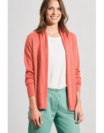 Leichte Strickjacke Hanf/Biobaumwolle Damen Normal Fit - peach [95ddd9ae7a96a0fc275c2a00ee1f6ace]