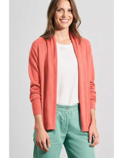Leichte Strickjacke Hanf/Biobaumwolle Damen Normal Fit - peach [95ddd9ae7a96a0fc275c2a00ee1f6ace]