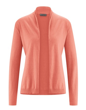 Leichte Strickjacke Hanf/Biobaumwolle Damen Normal Fit - peach [c771d4df4862bf44b81bcdc15c7fa880]