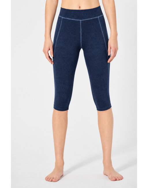 Yoga-Leggings aus Hanf & Bio-Baumwolle - navy [8b2b43f4ffdf29f9584d727cc6b953aa]