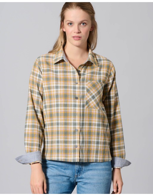 Sportliche Holzfällerbluse Hanf/Biobaumwolle - Casual Fit - dijon-barolo-thyme-nature [96190fbe75779af79b7063c5644a9f28]