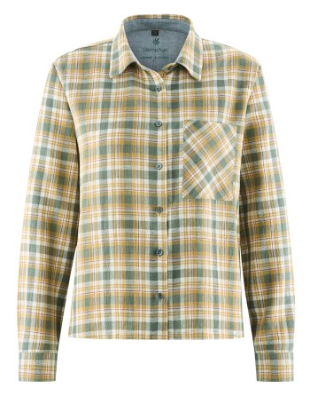 Sportliche Holzfällerbluse Hanf/Biobaumwolle - Casual Fit - dijon-barolo-thyme-nature [67286b37c5cbbe25acedd408628ab343]