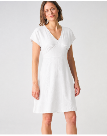 Raffiniertes Sommerkleid Hanf/Biobaumwolle Normal Fit - white [2573a3b88d65bf5886a99efeb5ab9991]