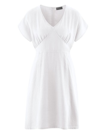 Raffiniertes Sommerkleid Hanf/Biobaumwolle Normal Fit - white [511f178250a97e3147c186728087f671]