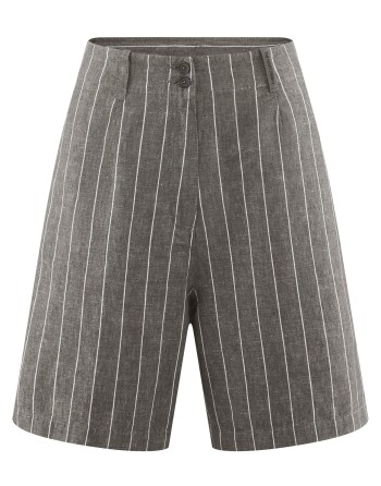 Gestreifte Damenhose aus Hanf/Biobaumwolle - asphalt [a6d170d7b477ff63c9b1b1255418f770]