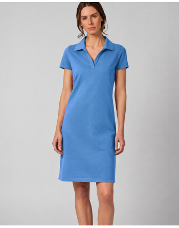 Zeitloses Sommerkleid mit Liegekragen Hanf/Biobaumwolle Normal Fit - ocean [12d7be7d986e39df18231435c83366e7]