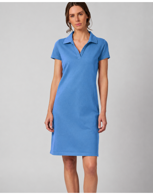 Zeitloses Sommerkleid mit Liegekragen Hanf/Biobaumwolle Normal Fit - ocean [12d7be7d986e39df18231435c83366e7]