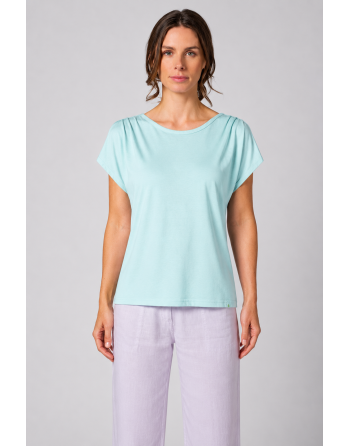 T-shirt mit U-Boot Ausschnitt Hanf/Biobaumwolle Normal Fit - lake [6c696349ae7ae77ed36528dd6ebdc2fe]