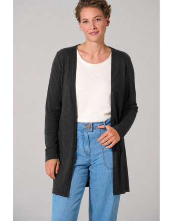 Leichte Jersey Jacke Hanf/Biobaumwolle Casual Fit - black [33e7926576f398eaeec22ace16ad5244]
