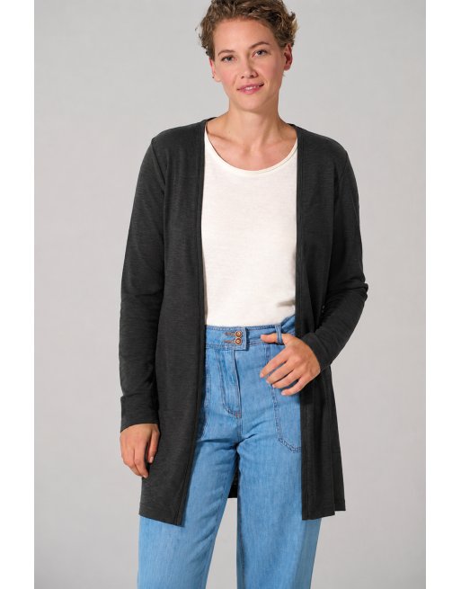 Leichte Jersey Jacke Hanf/Biobaumwolle Casual Fit - black [33e7926576f398eaeec22ace16ad5244]