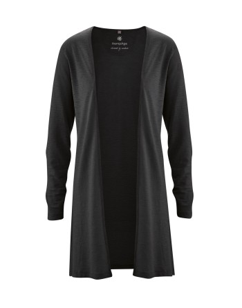 Leichte Jersey Jacke Hanf/Biobaumwolle Casual Fit - black [ffc30d1ccef7ea5a8a2cc1eb277be504]