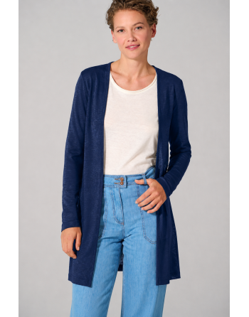 Leichte Jersey Jacke Hanf/Biobaumwolle Casual Fit - navy [343360ca12a492a03752c21baaa1adbb]