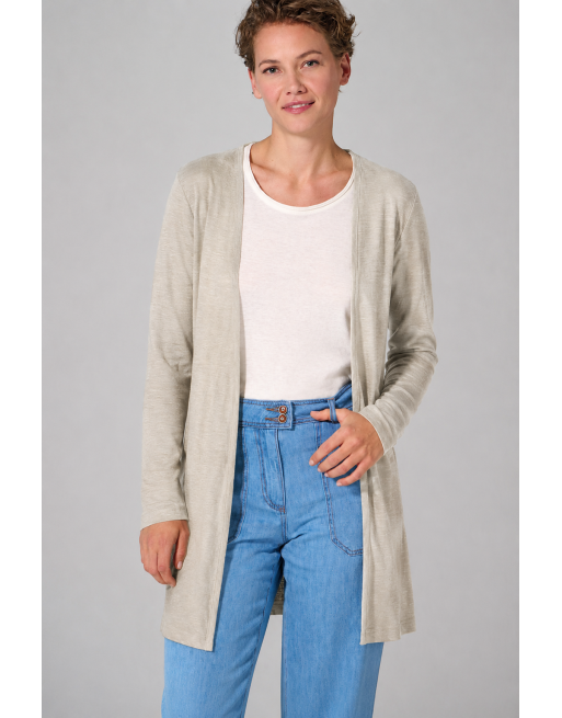 Leichte Jersey Jacke Hanf/Biobaumwolle Casual Fit - distel [8d57aa0887dc643f63366ca0c024acf7]
