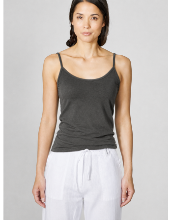 Elastisches Trägertop Hanf/Biobaumwolle Slim Fit - black [75b71276a50f3fe5e992959d6e496848]