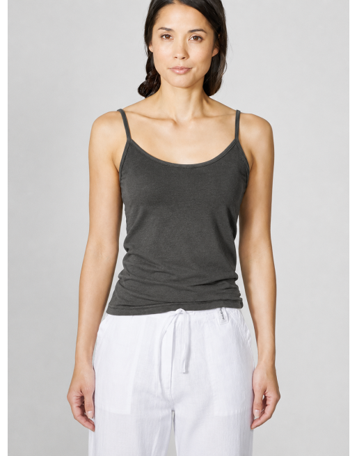 Elastisches Trägertop Hanf/Biobaumwolle Slim Fit - black [75b71276a50f3fe5e992959d6e496848]