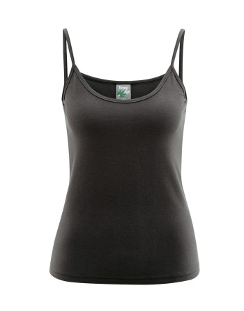 Elastisches Trägertop Hanf/Biobaumwolle Slim Fit - black [9cc81850dc709ca19129aabc36fcc7f5]