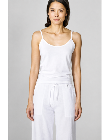 Elastisches Trägertop Hanf/Biobaumwolle Slim Fit - white [562123426e5a3b33e86a71bc2dad3071]