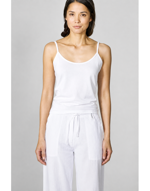 Elastisches Trägertop Hanf/Biobaumwolle Slim Fit - white [562123426e5a3b33e86a71bc2dad3071]