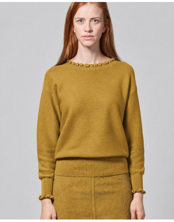 Edler Strickpullover Hanf/Biobaumwolle Normal Fit - peanut [f9715844b9b838cac2c608081e0f2fda]