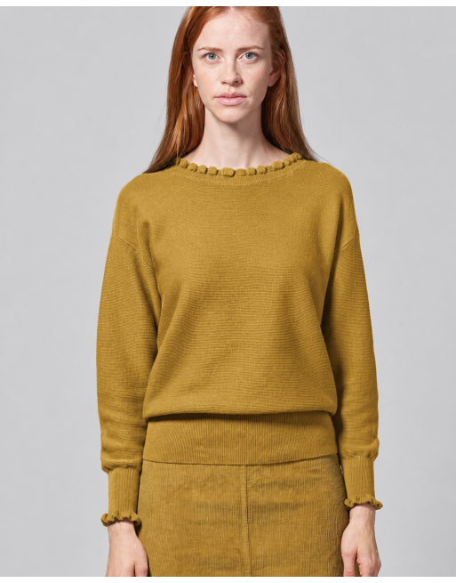 Edler Strickpullover Hanf/Biobaumwolle Normal Fit - peanut [f9715844b9b838cac2c608081e0f2fda]