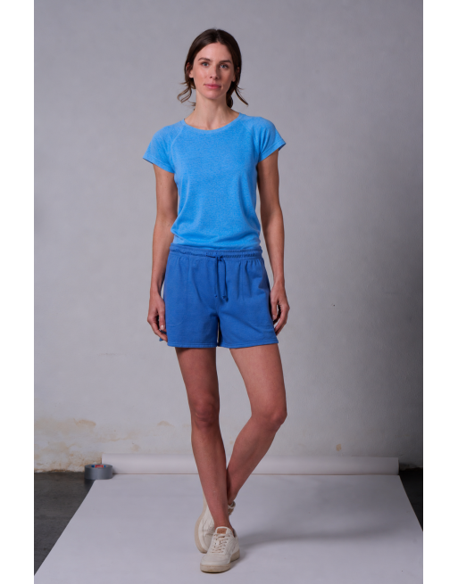 Raglan T-Shirt Hanf/Biobaumwolle Damen Normal Fit - topaz [d8b1129cb5ca74f57baa3b5b35207e84]
