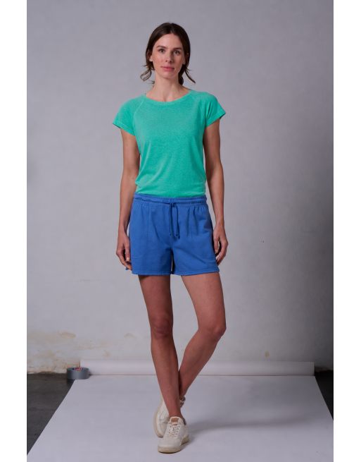 Raglan T-Shirt Hanf/Biobaumwolle Damen Normal Fit - emerald [d631faaffeeacb8c3d45ef716d6d4a42]