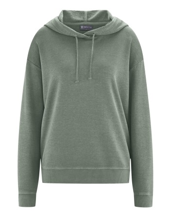Bequemer Hoodie aus Hanf/Bio-Baumwolle Casual Fit - thyme [5f66a5c3d0dceaaf9d754029752a7bdd]