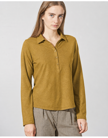 Sportliches Blusenshirt Hanf/Biobaumwolle Damen Normal Fit - peanut [188166ceaf4baa9d0ccb829eacf6637e]