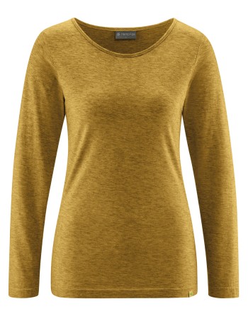 Langarmshirt mit Yakwolle Hanf/Biobaumwolle Normal Fit - peanut [3a7a32bcfd7d3f0629eecef94b9c8fb0]