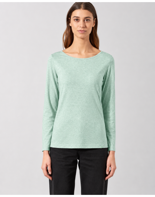 Langarmshirt mit Yakwolle Hanf/Biobaumwolle Normal Fit - menta [fc12945b0e85851968b972e86f1912fe]