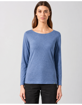 Langarmshirt mit Yakwolle Hanf/Biobaumwolle Normal Fit - blueberry [caef152c12e29d835dd101262b2bda4f]