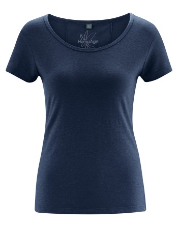THC Exklusiv Damen T-Shirt aus Hanf & Bio-Baumwolle Normal Fit - navy [a77a15cccf0d083a102368a3a1a1ad8c]
