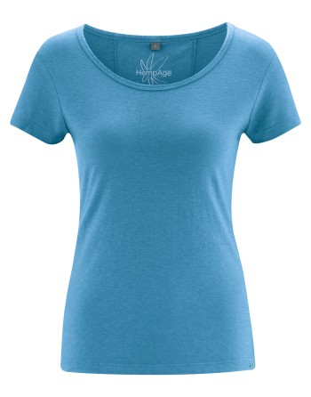 THC Exklusiv Damen T-Shirt aus Hanf & Bio-Baumwolle Normal Fit - atlantic [03d03cbfeb3403e5d44b31a8a4fa1f70]