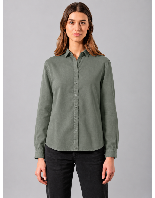 Reine 100% Hanfbluse - Casual Fit - moss [2244d17c119f815dd4068c97ba3dcfc8]