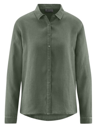 Reine 100% Hanfbluse - Casual Fit - moss [b4fe05137c04d664146789271fcdbc00]