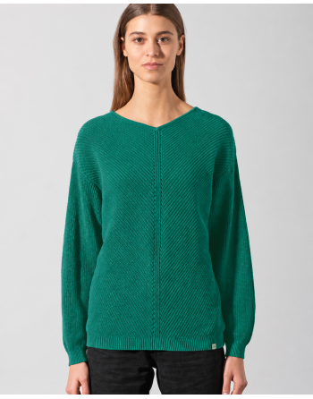 Zeitloser Pullover Hanf/Biobaumwolle Normal Fit - jungle [f4636b6b64718f2cbe4b28f2604dfe91]
