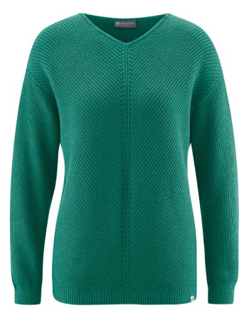 Zeitloser Pullover Hanf/Biobaumwolle Normal Fit - jungle [07cbfe5ff4b3722ca79657cf68fd46ec]