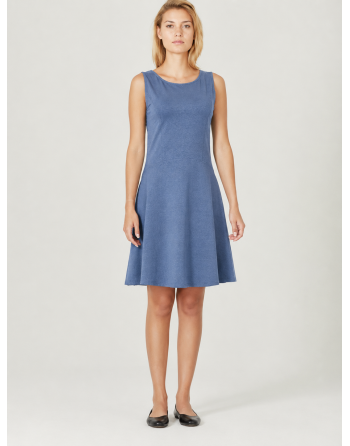 Jersey Sommerkleid Hanf/Biobaumwolle Slim Fit - blueberry [3c72ad8842955a01a7cac0cba57e1571]